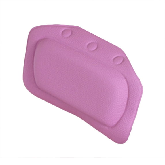 Penkiiy Comfort Slip Resistant Large Thick Soft Waterproof Relaxing Spa Bath Pillow, Fits Curved or Straight Back Tubs, Cushion Support Head and Neck in Tub, Bathtub Accessory, 1 Panel,Purple