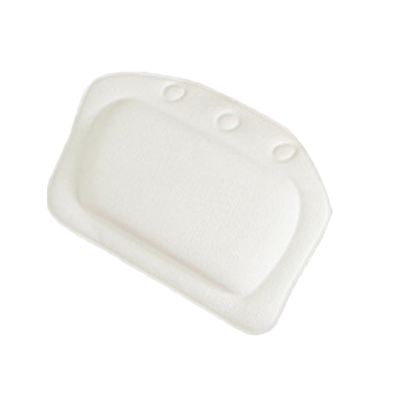 Penkiiy Comfort Slip Resistant Large Thick Soft Waterproof Relaxing Spa Bath Pillow, Fits Curved or Straight Back Tubs, Cushion Support Head and Neck in Tub, Bathtub Accessory, 1 Panel,White