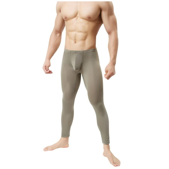 Penkiiy Compression Pants Men Athletic Workout Running Tights Sport Leggings Base Layer Bottoms for Yoga Basketball 2XL Army Green