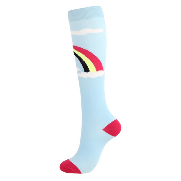 Penkiiy Compression Socks for Men People Outdoor Sports Elastic Leg Protection Stockings And Pressure Stockings Blue Socks