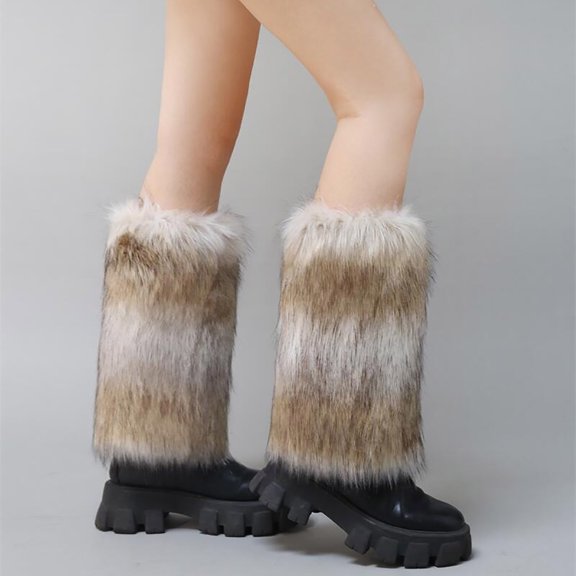 Penkiiy Cozy Winter Essential: Women's Fleece Leg Warmers & Boot Socks - Ultra-Soft, Stylish & Warm for Cold Days