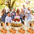 thumbnail image 1 of Penkiiy Disposable Thanksgiving Tablecloth, Disposable Light Yellow Fall Pumpkin Plastic Tablecloths for Rectangle Tables, Waterproof Table Cover for Fall Decorations, Thanksgiving Party Table Decor, 1 of 5