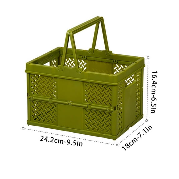 Penkiiy Easter Egg Basket Portable Basket Collapsible Picnic Basket Stackable Basket Camping Storage Containers Toy Container Fruit Basket Sundry Toy Storage Case Groceries Outdoor Plastic