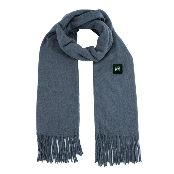 Penkiiy Electric Heating Scarf USB Smart Charging Neck And Shoulder Winter Solid Color Protection And Warm Heating Men And Women Scarf Gray Scarf