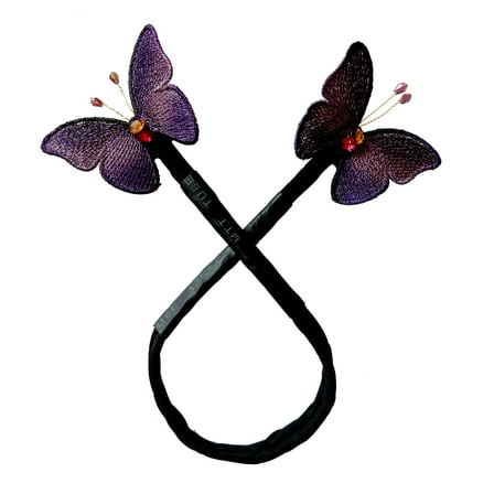 Penkiiy Elegant Lazy Hair Curler, Crystal Hair Bun Maker, French Bend Hairstyle Bun Hair Accessories