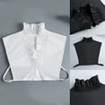 thumbnail image 1 of Penkiiy Fake Collar， Detachable Collar Blouse Half Shirts False Collar for Girls and Women Black, 1 of 9