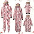 thumbnail image 1 of Penkiiy Family Christmas Onesies Matching Sets Pajamas Holiday Cute Print Pjs Hoodie Fleece Sleepwear for Couple and Kids 2 Years Multicolor, 1 of 4