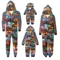 thumbnail image 1 of Penkiiy Family Christmas Onesies Matching Sets Pajamas Holiday Cute Print Pjs Hoodie Fleece Sleepwear for Couple and Kids 3 Years Multicolor, 1 of 3