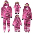 thumbnail image 1 of Penkiiy Family Christmas Onesies Matching Sets Pajamas Holiday Cute Print Pjs Hoodie Fleece Sleepwear for Couple and Kids 4 Years Multicolor, 1 of 3