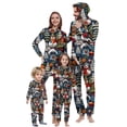 thumbnail image 1 of Penkiiy Family Christmas Onesies Matching Sets Pajamas Holiday Cute Print Pjs Hoodie Fleece Sleepwear for Couple and Kids 7 Years Multicolor, 1 of 6