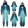 thumbnail image 1 of Penkiiy Family Christmas Onesies Matching Sets Pajamas Holiday Cute Print Pjs Hoodie Fleece Sleepwear for Couple and Kids 7 Years Multicolor, 1 of 3