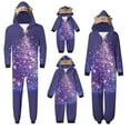 thumbnail image 1 of Penkiiy Family Christmas Onesies Matching Sets Pajamas Holiday Cute Print Pjs Hoodie Fleece Sleepwear for Couple and Kids 9 Years Multicolor, 1 of 3