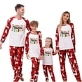thumbnail image 1 of Penkiiy Family Christmas Pajamas Matching Sets 2024 Cute Couples Pjs Long Sleeve Holiday Jammies Xmas Loungewear Sleevewear 2XL Red, 1 of 6