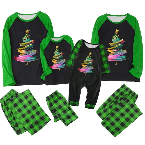 Penkiiy Family Christmas Pajamas Matching Sets 2024 Cute Couples Pjs Long Sleeve Holiday Jammies Xmas Loungewear Sleevewear L Multicolor
