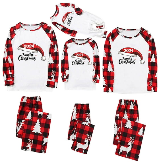 Penkiiy Family Christmas Pajamas Matching Sets 2024 Cute Couples Pjs Long Sleeve Holiday Jammies Xmas Loungewear Sleevewear M Multicolor
