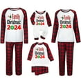 thumbnail image 1 of Penkiiy Family Christmas Pajamas Matching Sets Lounge Home Pjs Long Sleeve Shirts and Plaid Pants Xmas Holiday Pajama Outfits 2XL Black, 1 of 6