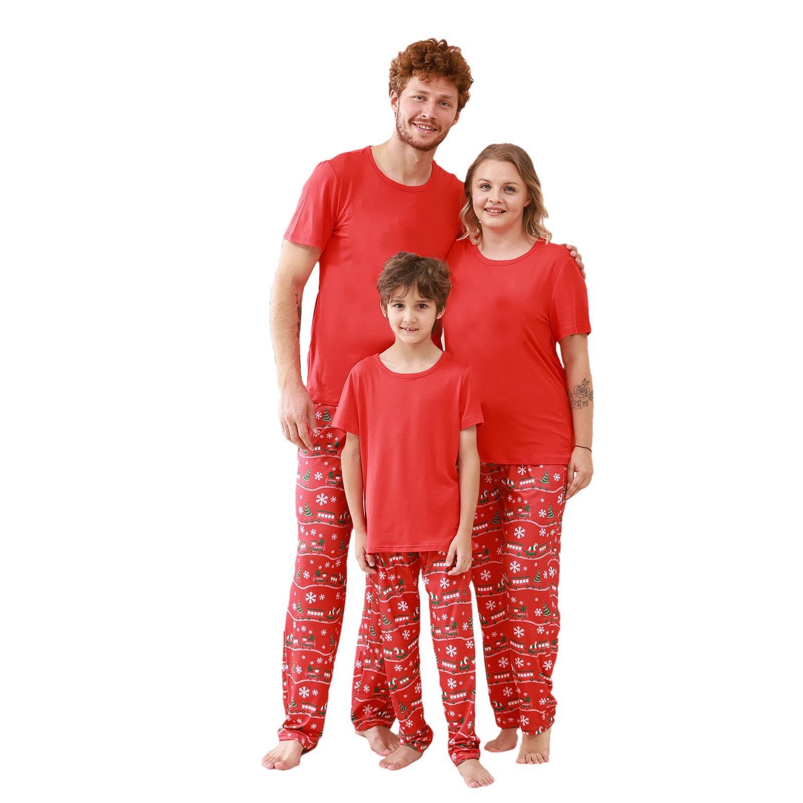 MASRIN Santa Claus Pjs Christmas Family Matching Pajamas, Festive