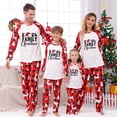 thumbnail image 1 of Penkiiy Family Christmas Pajamas Matching Sets Lounge Home Pjs Long Sleeve Shirts and Plaid Pants Xmas Holiday Pajama Outfits 6 Years Red, 1 of 6