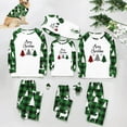 thumbnail image 1 of Penkiiy Family Christmas Pjs Matching Sets Fashionable Christmas Print Family European And American Pajamas Parent-child Suit Baby Green Christmas Pajamas 6-9 Months, 1 of 6