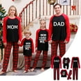 thumbnail image 1 of Penkiiy Family Christmas Pjs Matching Sets Matching Family Sets Christmas Casual Printed Top With Bottom Outfits Home Wear Black-C Christmas Pajamas, 1 of 6