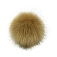 thumbnail image 1 of Penkiiy Faux Fur Pom Pom Balls DIY Faux Fox Fur Fluffy Pom Pom with Press Button for Hats Keychains Scarves Gloves Bags Accessories Multicolor, 1 of 1