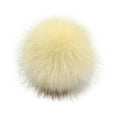 thumbnail image 1 of Penkiiy Faux Fur Pom Pom Balls DIY Faux Fox Fur Fluffy Pom Pom with Press Button for Hats Keychains Scarves Gloves Bags Accessories Multicolor, 1 of 1