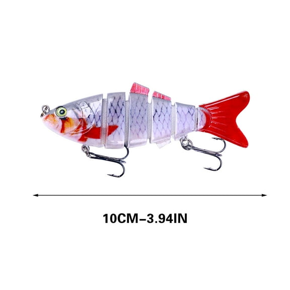 Penkiiy Fishing Lures for Bass Trout Crappie Walleye, Lifelike Swimbait for Freshwater and Saltwater, Lifelike Slow Sinking Multi Jointed Fishing Bait, Fishing Gifts for Men