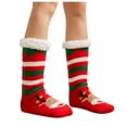 thumbnail image 1 of Penkiiy Floor Socks for Men Women Christmas Gifts Casual Winter Warm Cotton Plush Thicker Anti-slip Floor Socks Knit Soft Socks C Socks, 1 of 2
