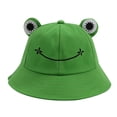 thumbnail image 1 of Penkiiy Frog Hat for Adult Teens, Cute Frog Bucket Hat, Cotton Bucket Hat Funny Hat Fisherman Hat for Men Women Green, 1 of 2