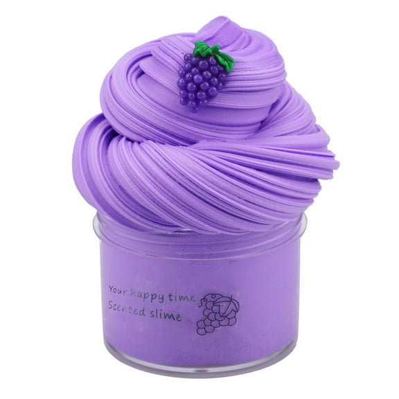 Penkiiy Fruit Slime,2.47 oz.Smooth Slime,Grape Scented,Pre-Made Slime for Kids,Great 6 Year Old Toys,Super Soft Sludge Toy