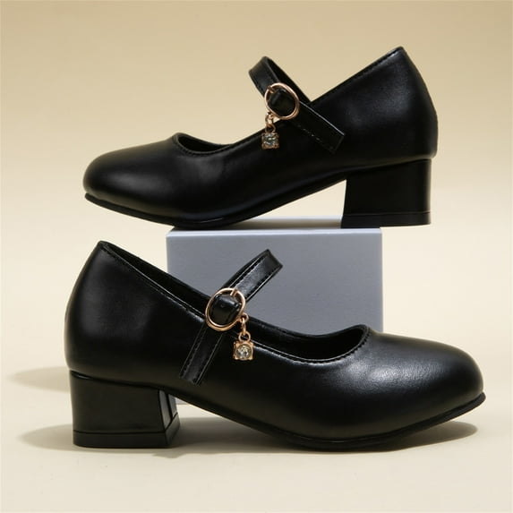Penkiiy Girls Dress Shoes - Mary Jane Pumps for School Plays, Dance Recitals & Casual Wear