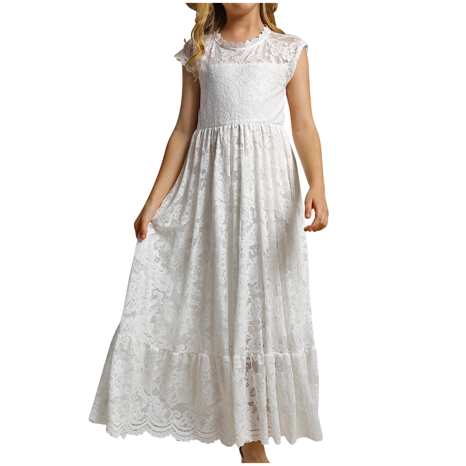 Penkiiy Girls Dresses Children Baby Girls Middleaged Children's
