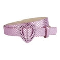 thumbnail image 1 of Penkiiy Girls' Heart Buckle Belt – Trendy, Adjustable & Lightweight for Kids & Teens, 1 of 3