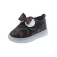 thumbnail image 1 of Penkiiy Girls Shoes Spring Children LED Light Up Girls Bow Strawberry Baby Casual Luminous Shoes Black Kid Shoes for 5.5-6.5 Years, 1 of 5