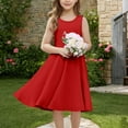 thumbnail image 1 of Penkiiy Girls' Sleeveless Dress with Waistband Pocket - Toddler to Big Kids Summer Spring Casual Party Dance Outfit, 1 of 9
