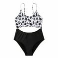 thumbnail image 1 of Penkiiy Girls Swimwear Children's Swimsuit Cow Printing Sleeveless Surfing One-piece Swimsuit Bathing Suit Swimming Suit Girls Summer Piece Boyshort Fashion 8 Years Black On Clearance, 1 of 9