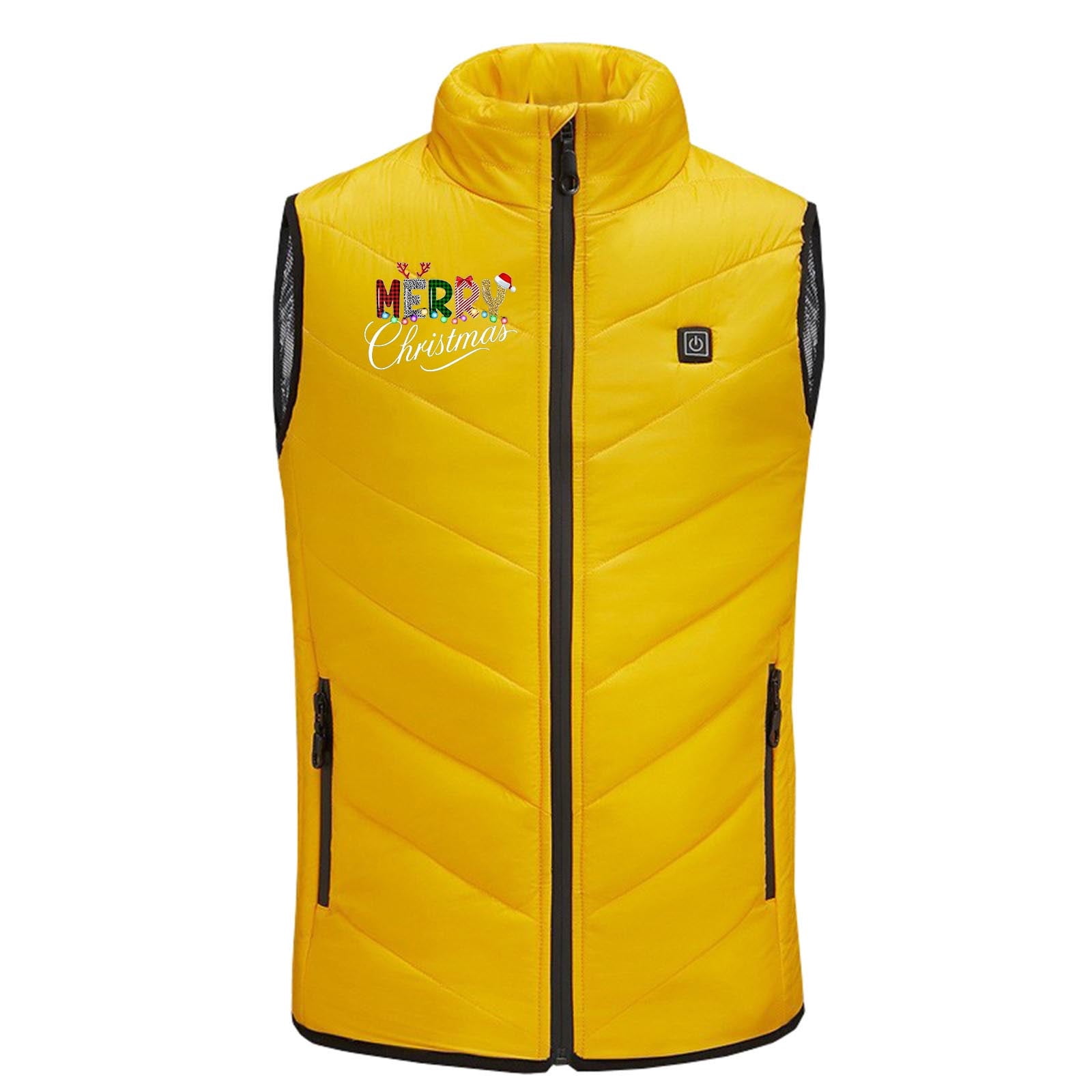 Kids Heated Jacket Hood Rechargable Heated Vest - 3 Heating Zones Heated Jackets Boys Skiing Jackets Girls Puffer Vest Toddler Jacket Winter Coats