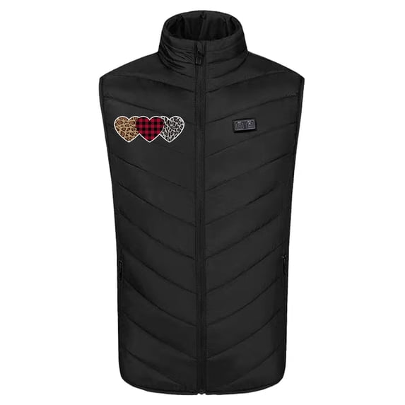Penkiiy Heated Vest,Heating Vest Rechargeable,Warming Heated Jacket with 3 Heating Levels Unisex Battery Not Included Heated Vest Black