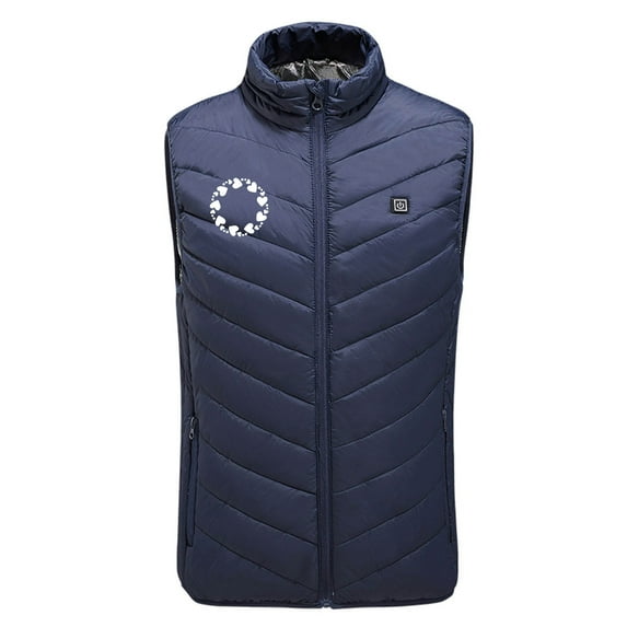 Penkiiy Heated Vest,Heating Vest Rechargeable,Warming Heated Jacket with 3 Heating Levels Unisex Battery Not Included Heated Vest Blue
