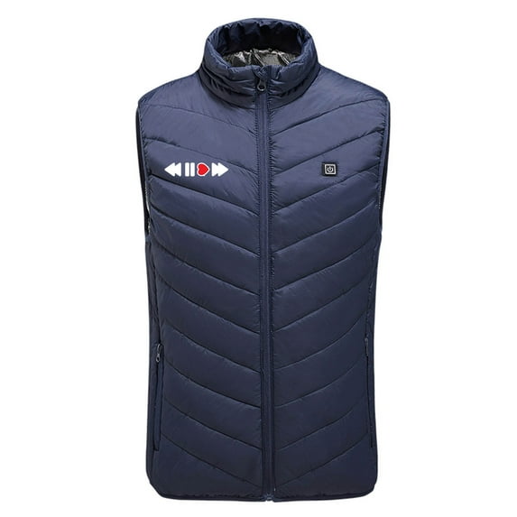 Penkiiy Heated Vest,Heating Vest Rechargeable,Warming Heated Jacket with 3 Heating Levels Unisex Battery Not Included Heated Vest Blue