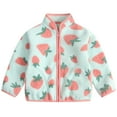 thumbnail image 1 of Penkiiy Infant Baby Girls Boys Winter Coat Prints Long Sleeves Toddler Fleece Jacket Zipper Up Outwear Overcoat Tops Mint Green Clearance for 7-8 Years, 1 of 4