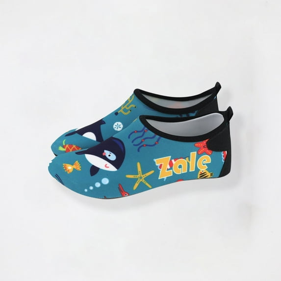 Penkiiy Kids Animal Print Water Shoes - Non-Slip Fast -Dry Toddler & Youth Beach Sneakers