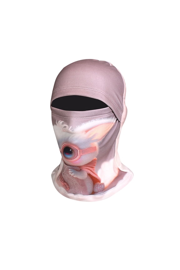 Kids Balaclava,Winter Children's Cycling Face Mask Cold And Windproof Outdoor Bicycle And Motorcycle Protection Skiing Face Mask Hot Pink