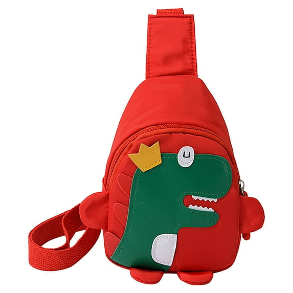 Penkiiy Kids Crossbody Bag Kids Sling Bags, Small Nylon Sling Bag for Kids Travel Bag for Kids, Dinosaur Sling Bag for Kids