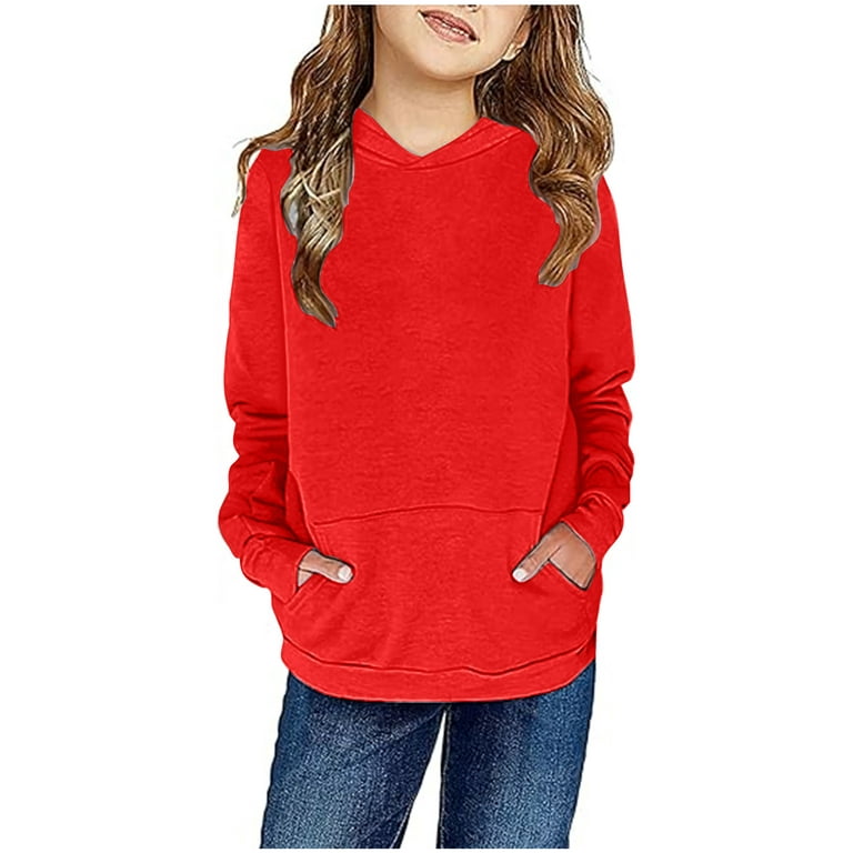 Buy Hoodie T-shirts for Kids Red / 11-12 Y