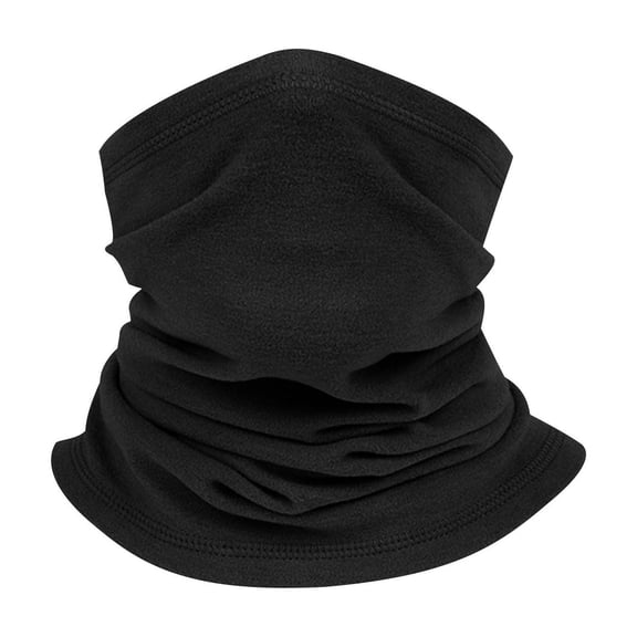 Penkiiy Kids Neck Warmer Gaiter ,Winter Fleece Face Neck Cover Balaclava Cold Weather Windproof Face Mask for Boys Girls Black
