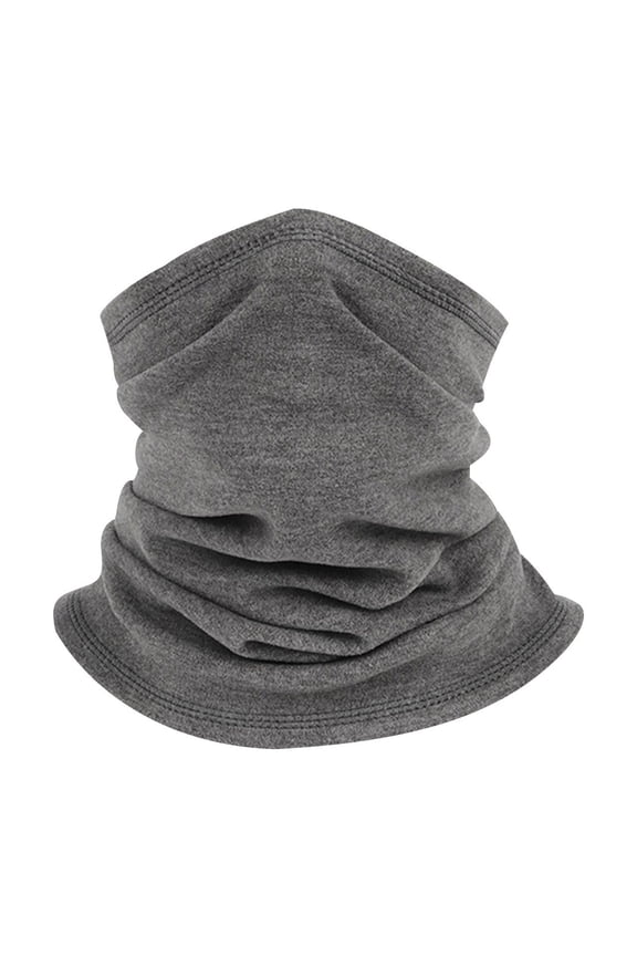 Kids Neck Warmer Gaiter ,Winter Fleece Face Neck Cover Balaclava Cold Weather Windproof Face Mask for Boys Girls Dark Gray