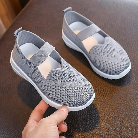 Penkiiy Kids Sneakers: Breathable Mesh Casual Shoes with Hook & Loop Closure –Lightweight Sneakers for Boys & Girls