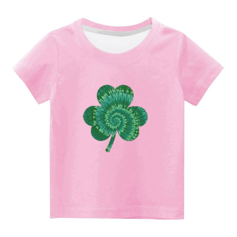 Clover Short Sleeve Tee in Pink Clover Short Sleeve Tee in Pink