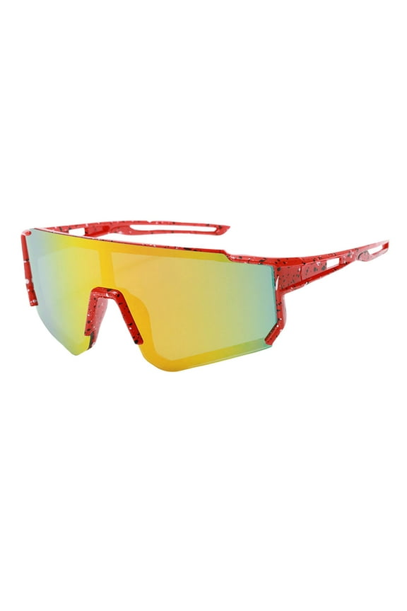 Kids Sunglasses Youth Baseball Glasses for Sports & Cycling Lightweight Anti-Glare Softball Goggles for Boys & Girls Red